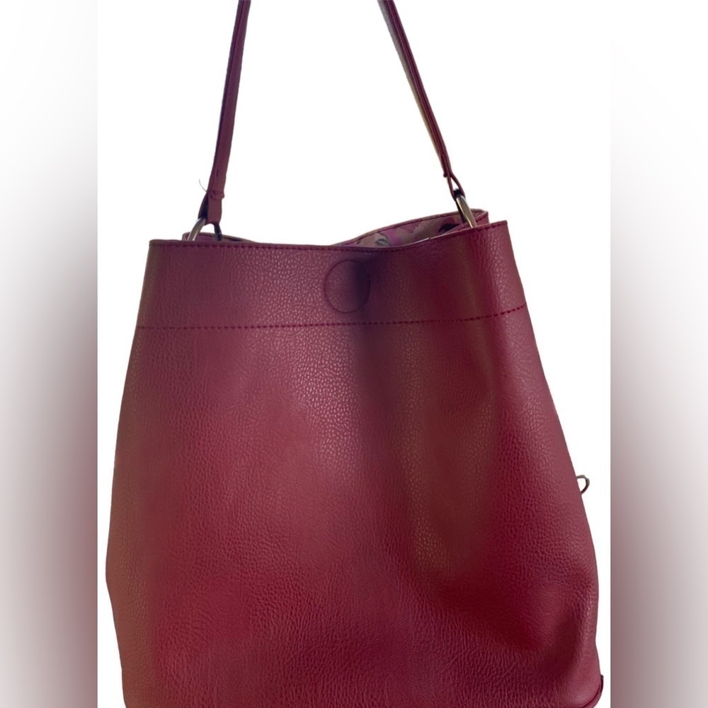 Carlos Santana Tote Purse Shoulder bag Deep red
